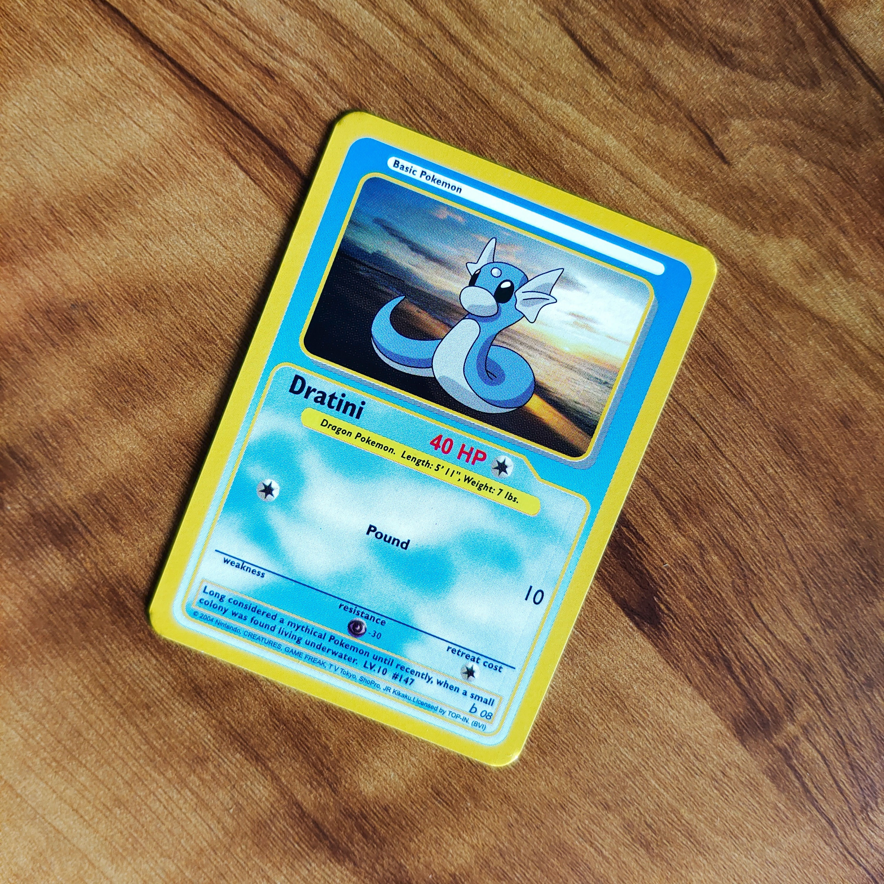 Funskool Pokemon Dratini Trading Card ( INDIAN Pokemon TCG Cards )
