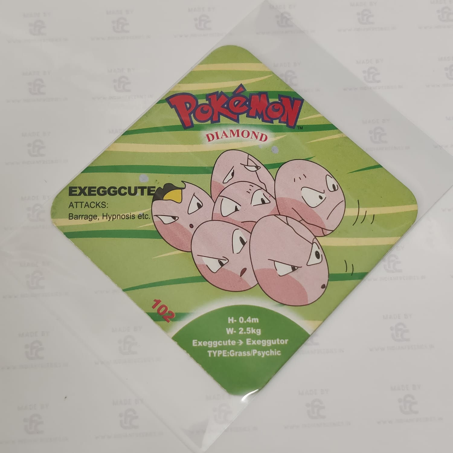 Pokémon Diamond – Exeggcute Collectible Card with Sleeve
