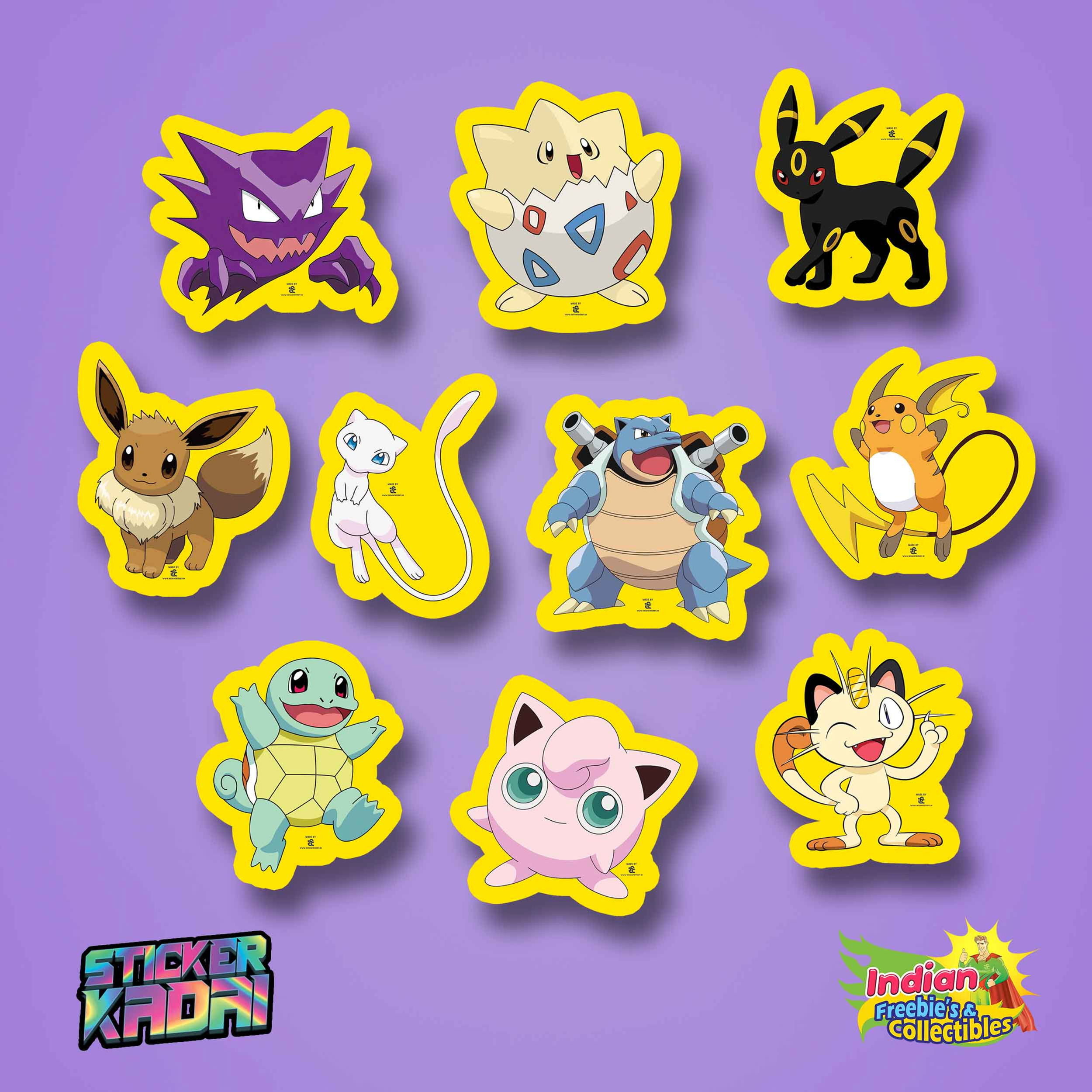 Pokemon Stickers Combo