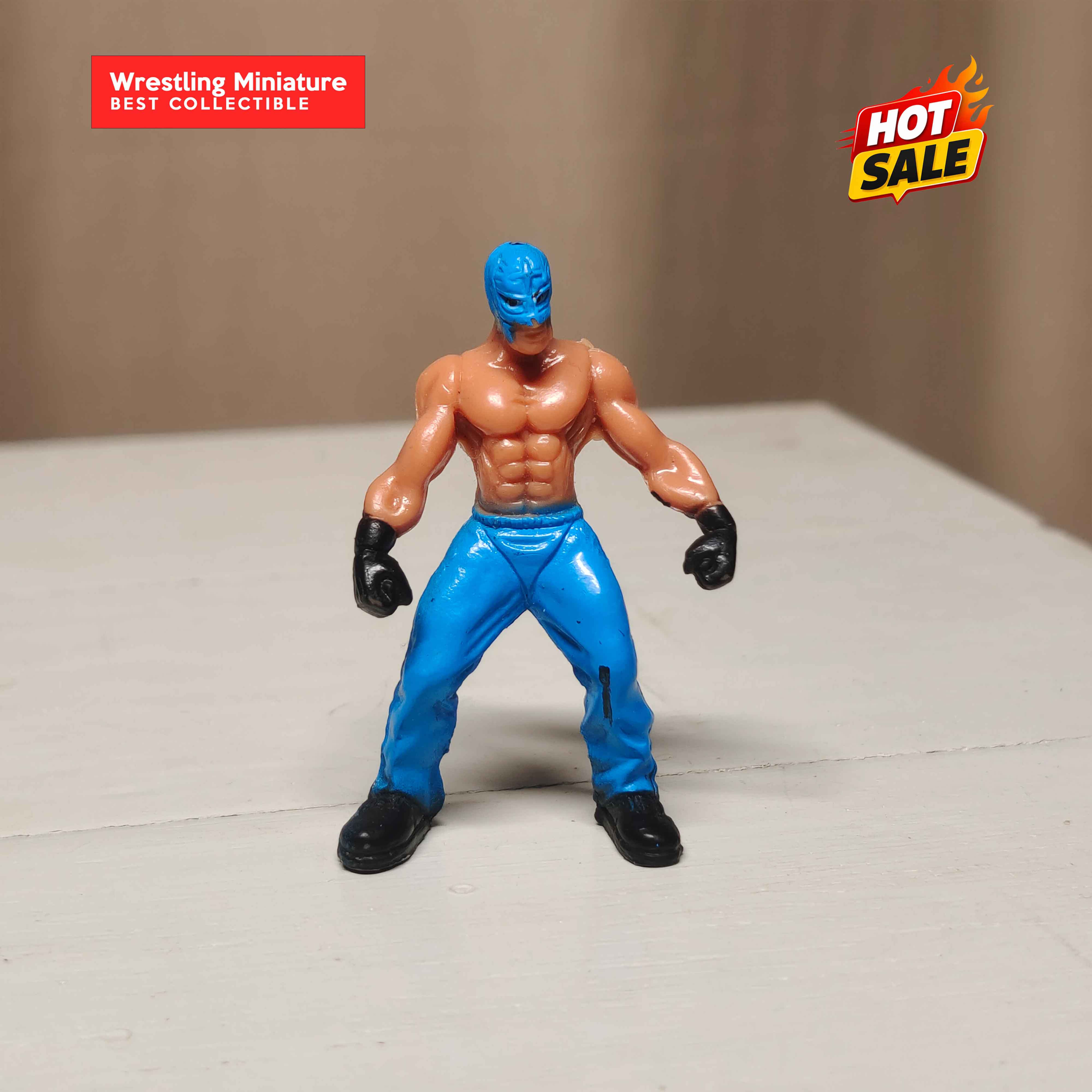 Vintage Masked Wrestler Miniature Figure
