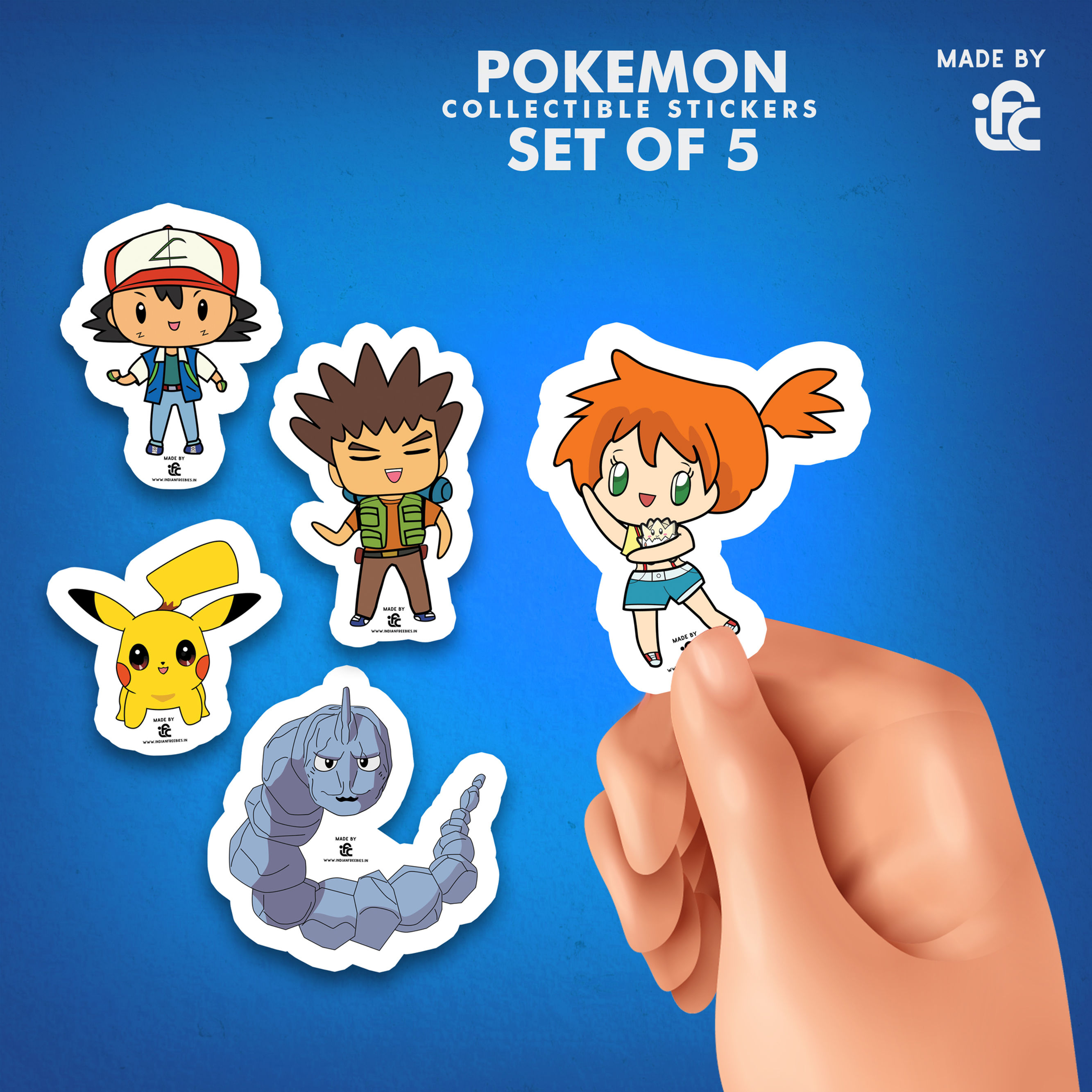 Chibi Pokemon Collectible Stickers by IFC