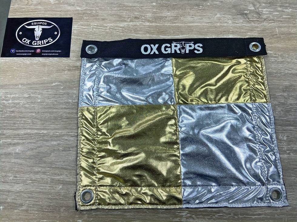Thumbnail: TELA CHEQUERBOARD SILVER-GOLD /SILVER-WHITE