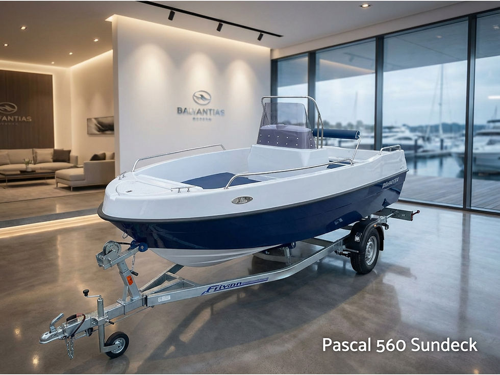 Thumbnail: Pascal 560 Sundeck + SUZUKI 60 PS Motor - Model 2026 -Price from 22.300 EUR