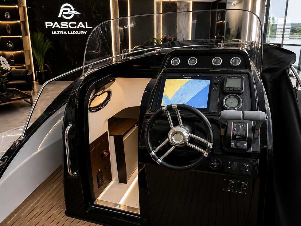 Thumbnail: Pascal Luxury Sundeck 800+Cabin MotorBoat with 2x140 PS Suzuki Engine