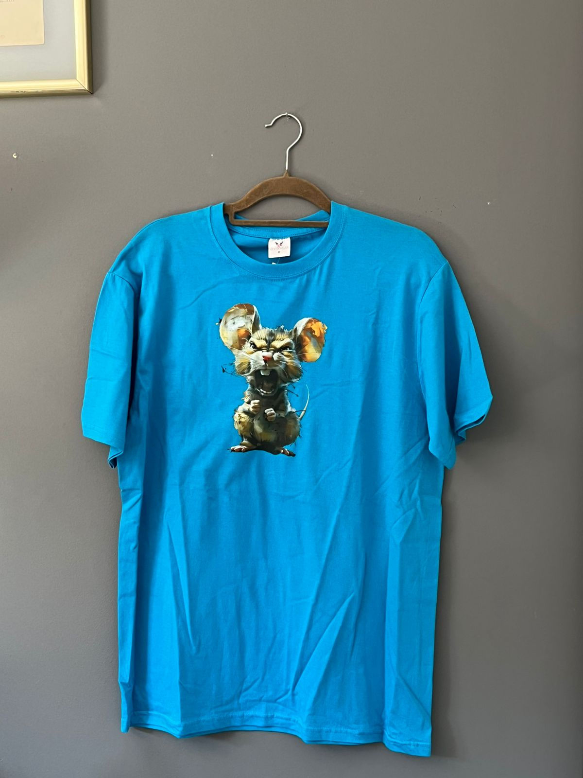 Blue Cotton, Rage Rat T-shirt, Medium