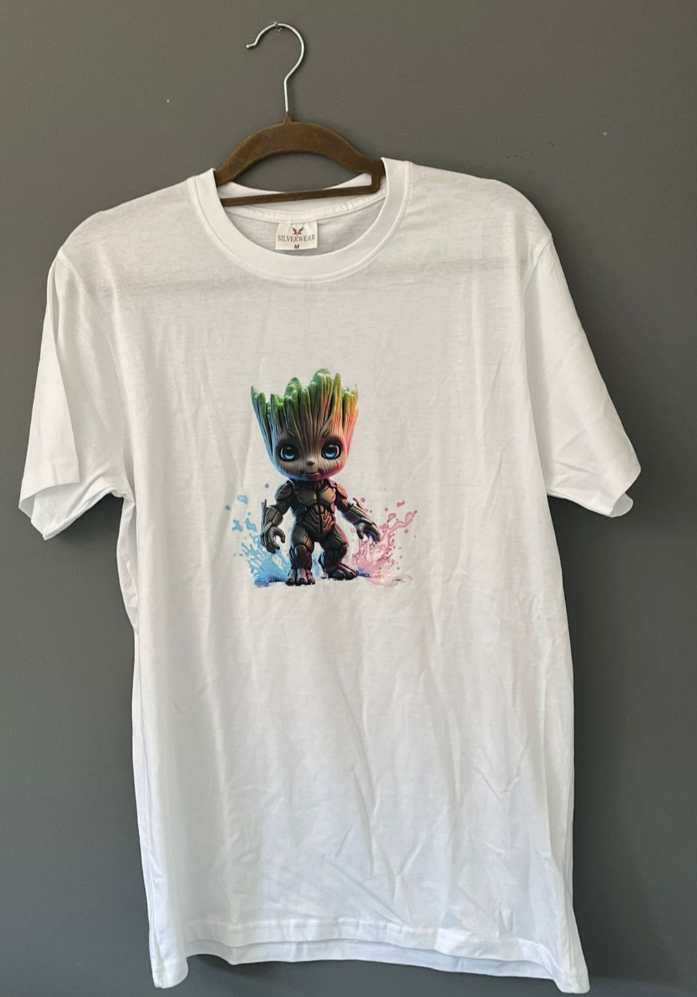 White Cotton, Groot T - Shirt - Medium