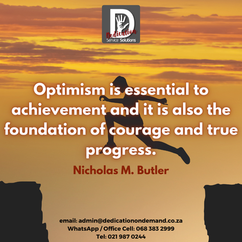 Optimism is Essential!