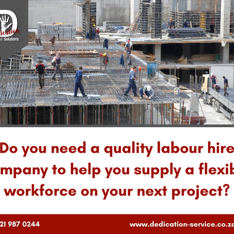 Need extra workers for your next project? Just give us a call!