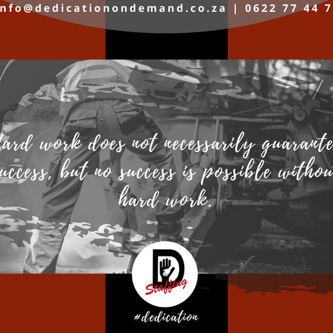 Hard work equals Success