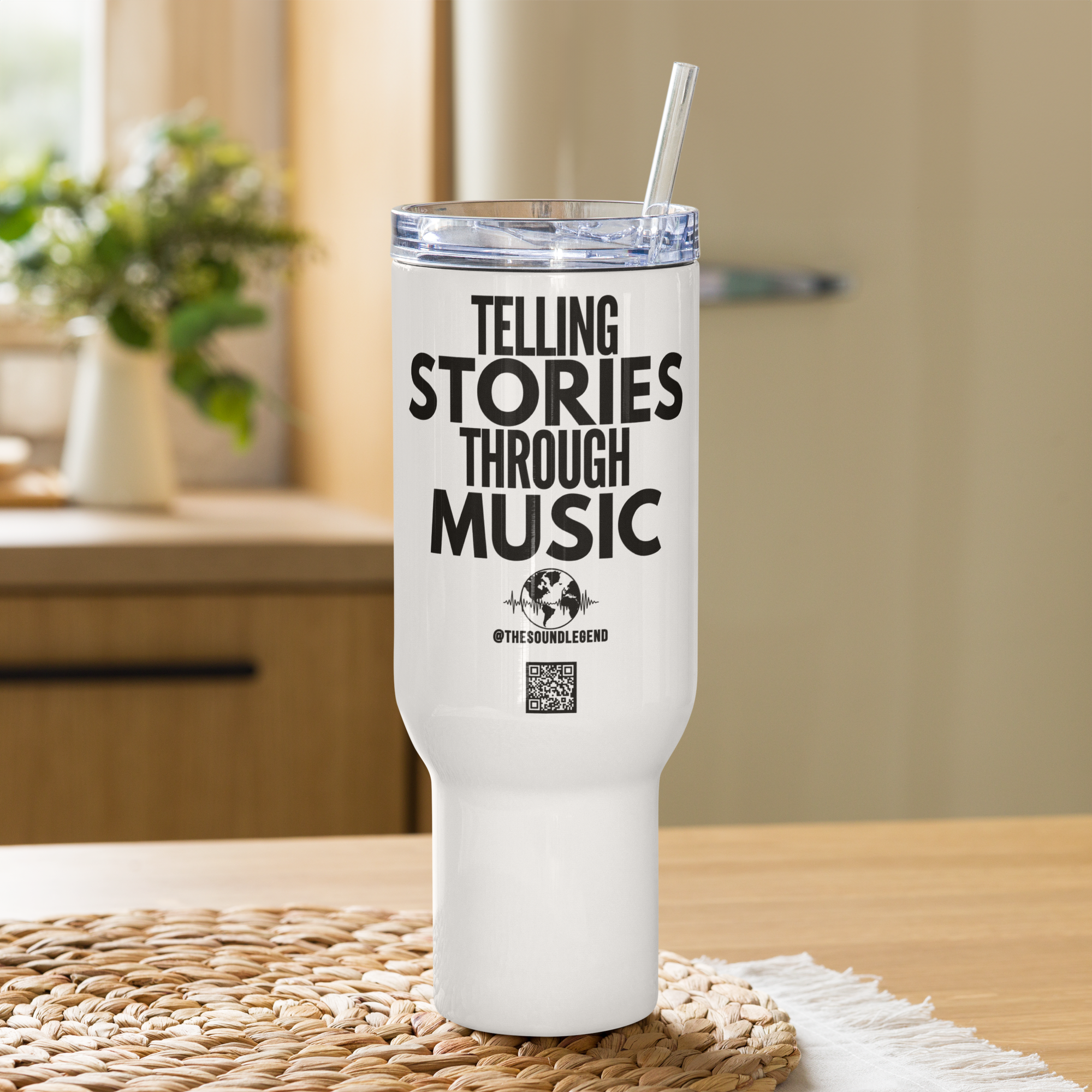 Telling Stories Through Music | Travel mug with handle
