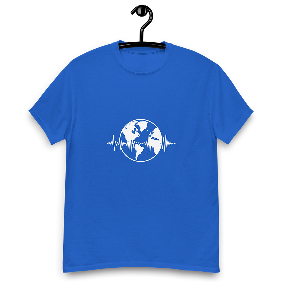 Thumbnail: Icon + Telling Stories Through Music | White Font | Unisex classic tee