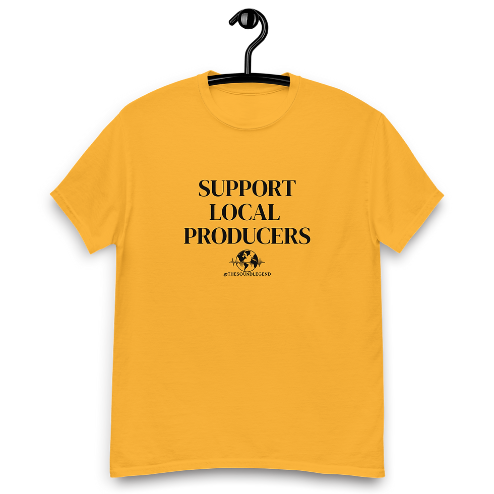 Thumbnail: Support Local Producers | Black font | Unisex Classic Tee