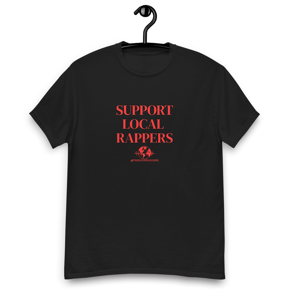 Support Local Rappers | Red font | Unisex Classic Tee
