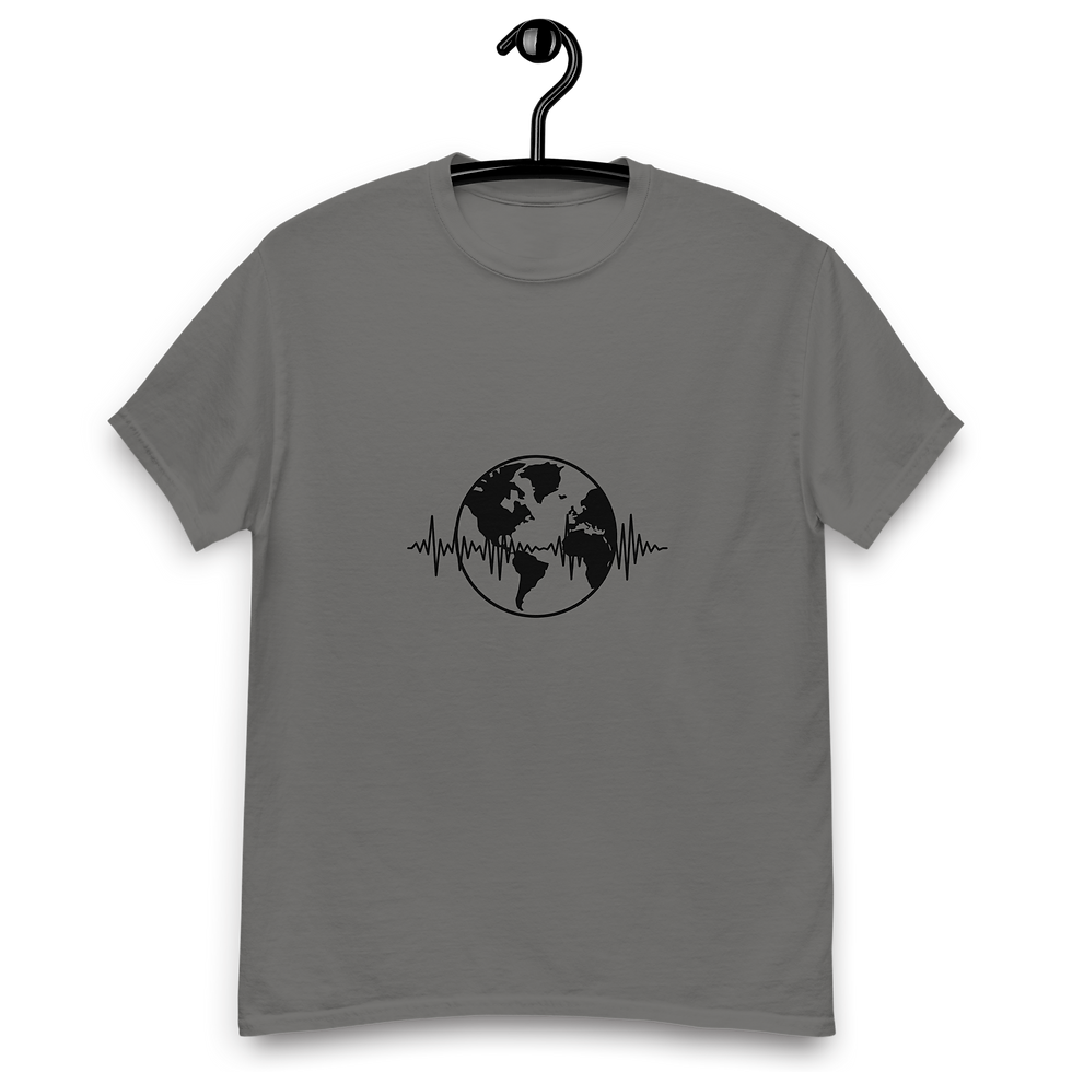 Миниатюра: Icon + Telling Stories Through Music | Black Font | Unisex classic tee