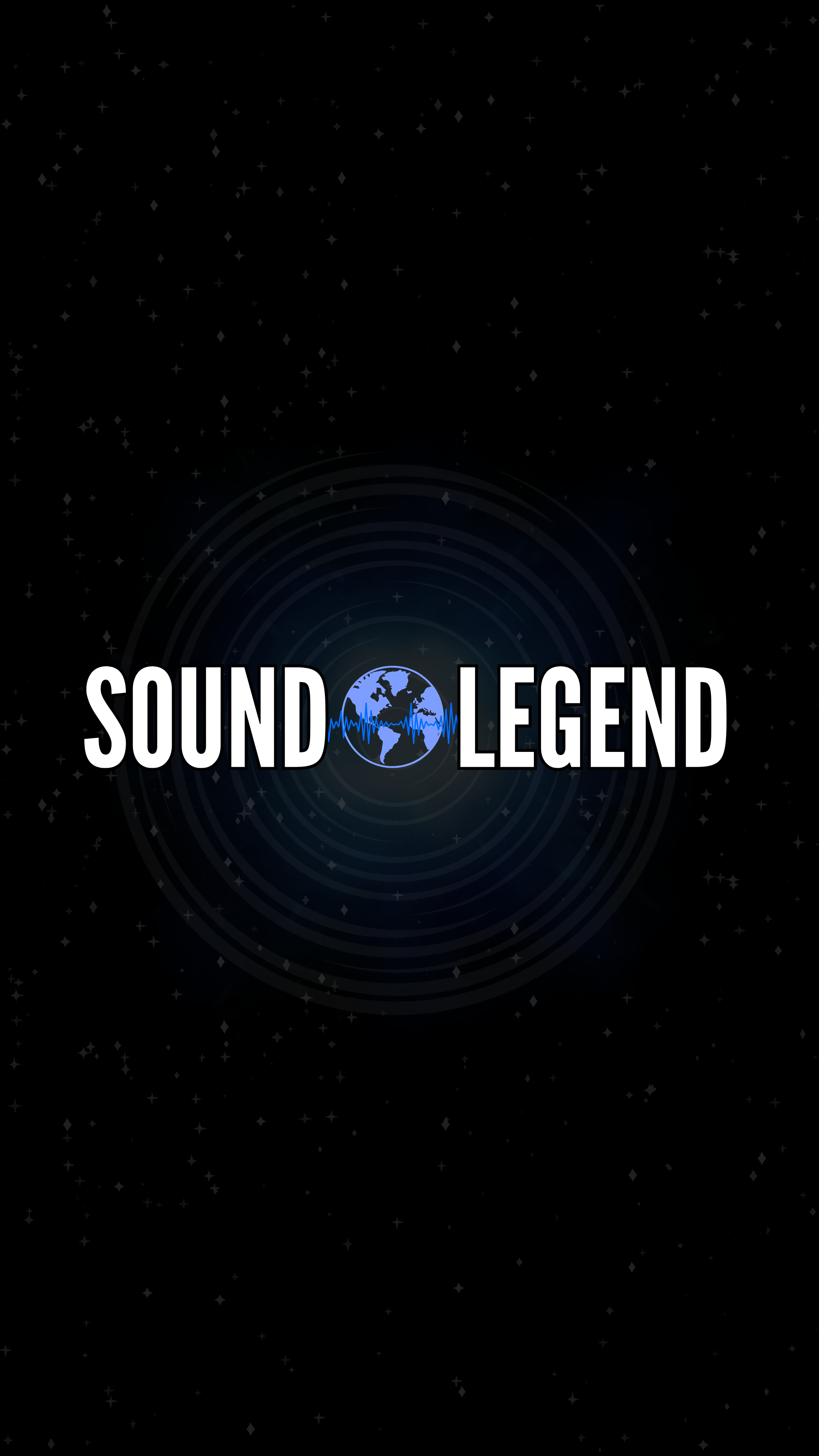 Sound Legend Logo - Phone Screensaver/Background (Black)