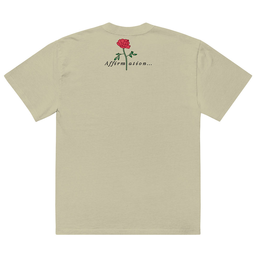 Thumbnail: Affirmations Oversized faded t-shirt
