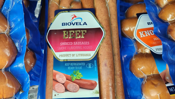 Biovela Beef Smoked Sausages