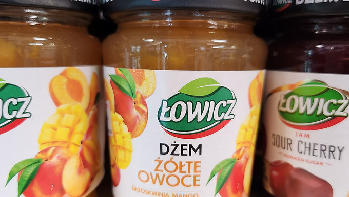Lowicz Dzem Zolte Owoce - Peach Mango Jam