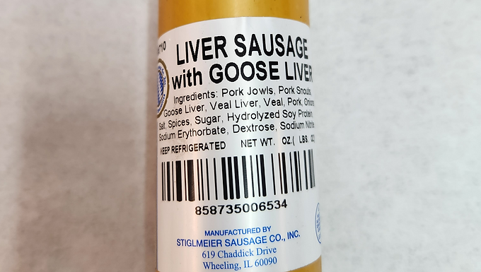 Stiglmeier Liver Sausage with Goose Liver
