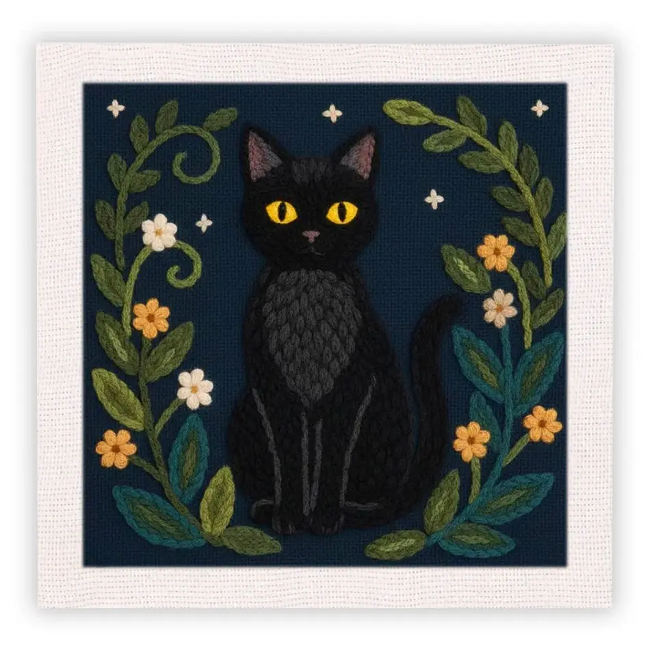 Thumbnail: Black Cat Punch Needle Kits