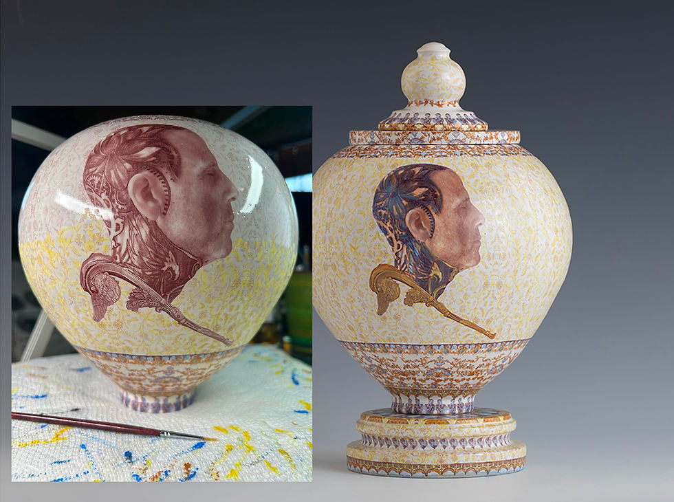 Painting Transparent glazes on orgrinal images