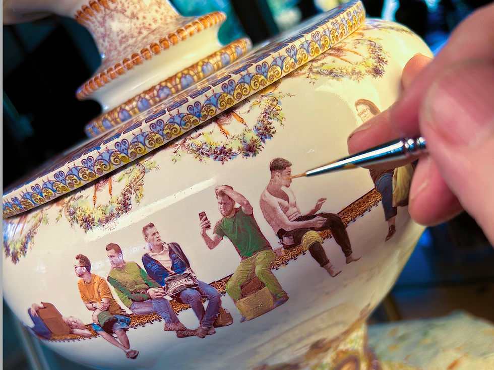 Applying color with transparent glazes