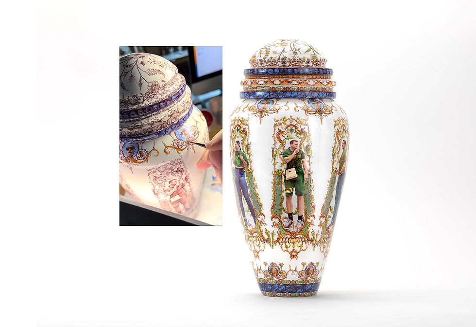 Applying color with transparent glazes