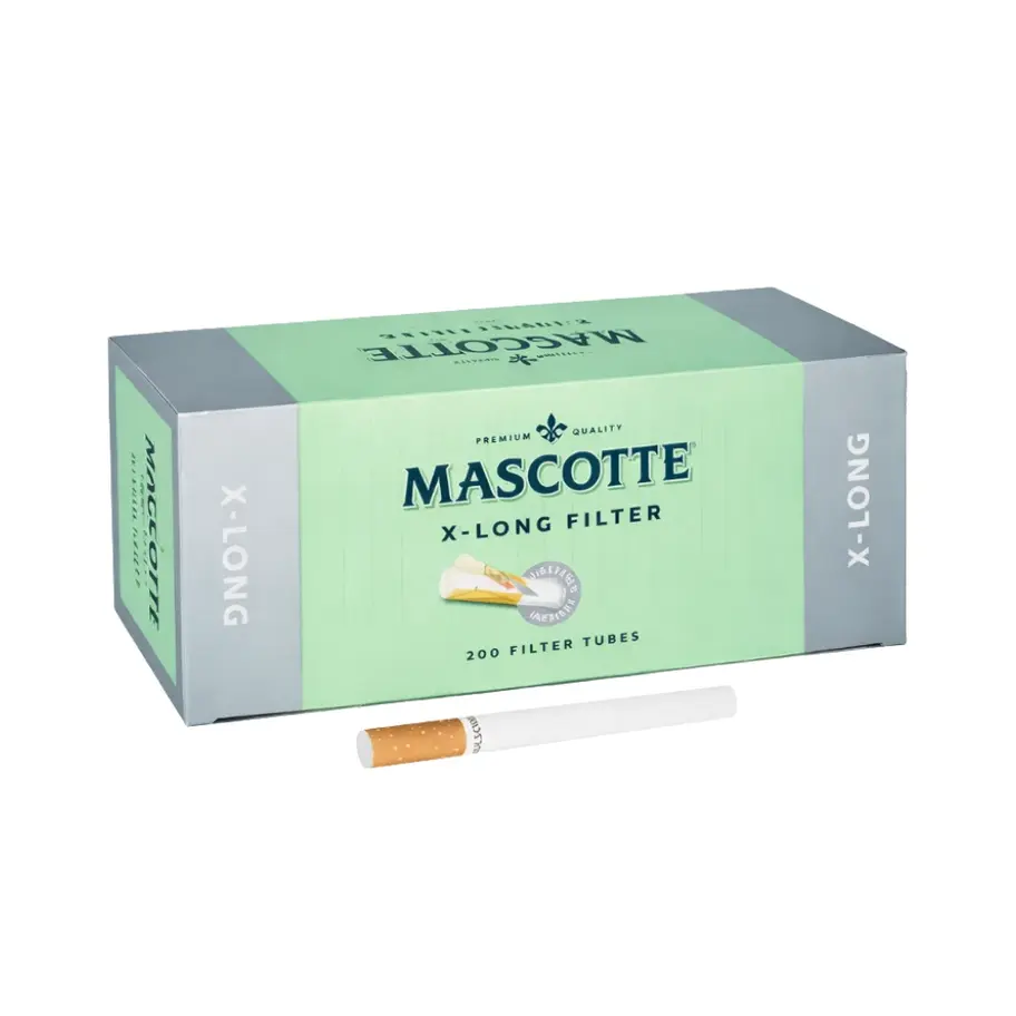 tuburi tigari mascotte xlong 25mm 200 bucati filtru maro