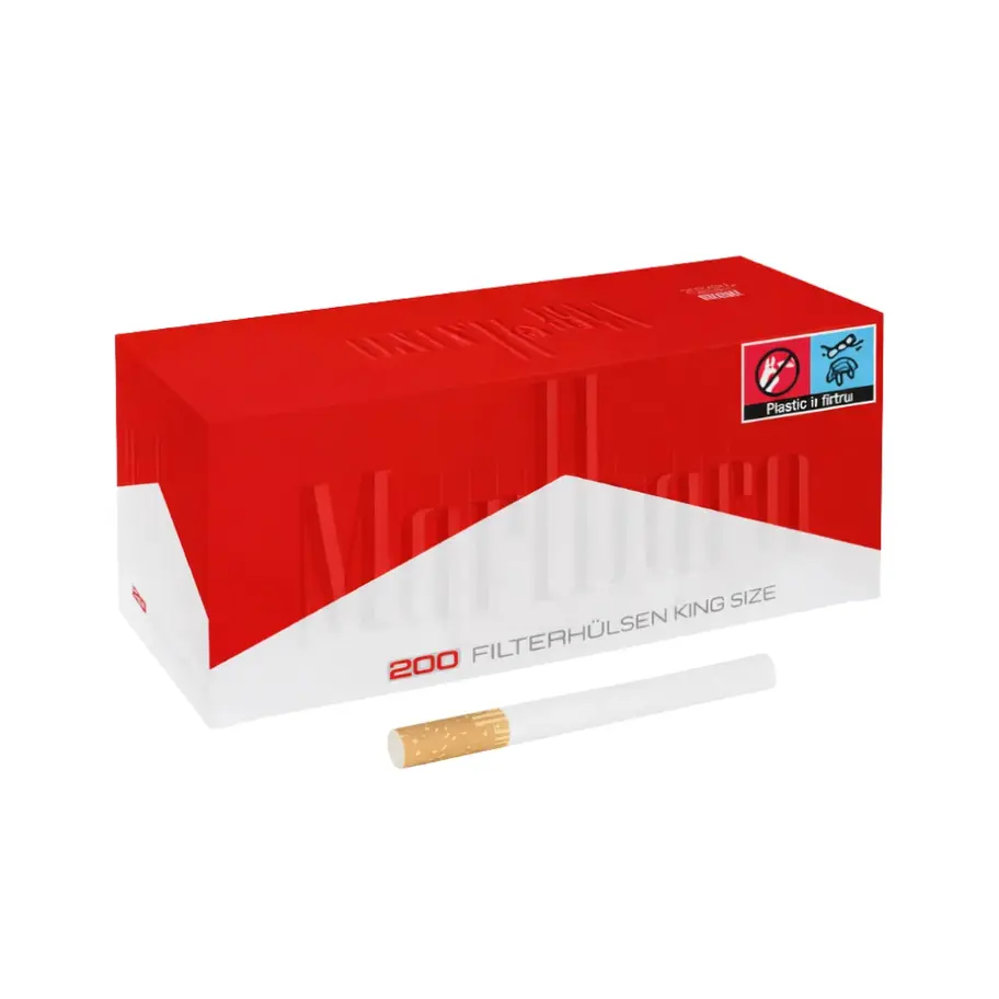 tuburi tigari marlboro red extra 25mm 250 bucati filtru maro