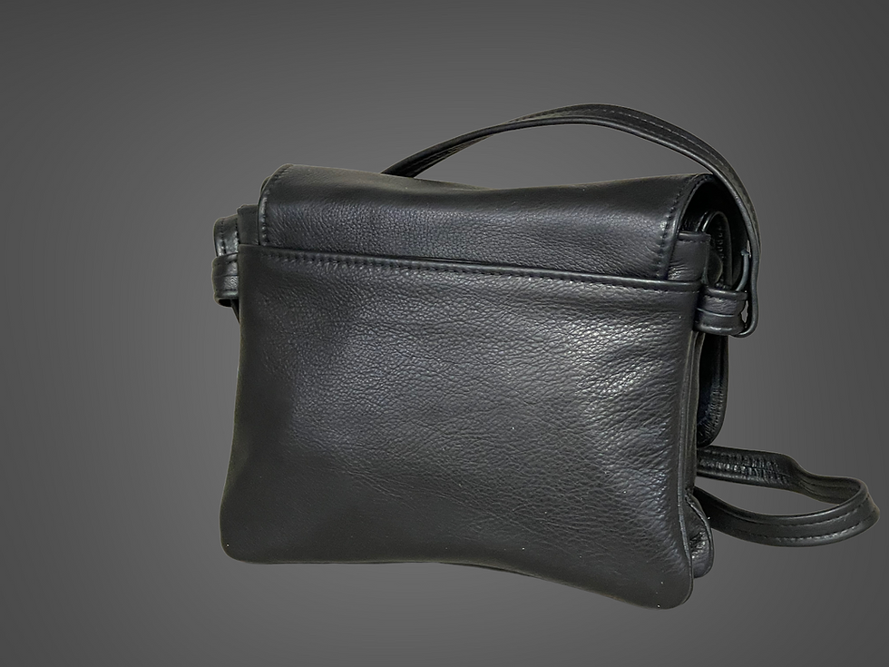 Thumbnail: Tulip Jr. Leather Crossbody Bag Black Style 113