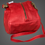 Thumbnail: Droplet Leather Crossbody Bag Red Style 130