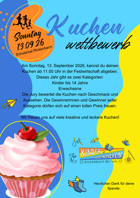 2026 Kuchenwettbewerb am Kinderfest