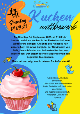 Kuchenwettbewerb am Kinderfest 2025
