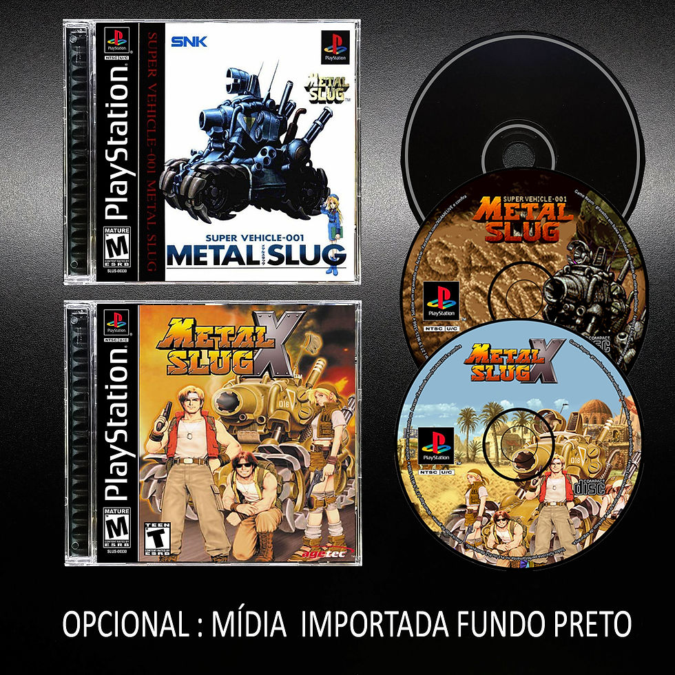 Miniatura: Metal Slug 1 e X Coleção Mídia Preta - Repro Playstation 1 Ps1 /PSX By XGAMELIVE