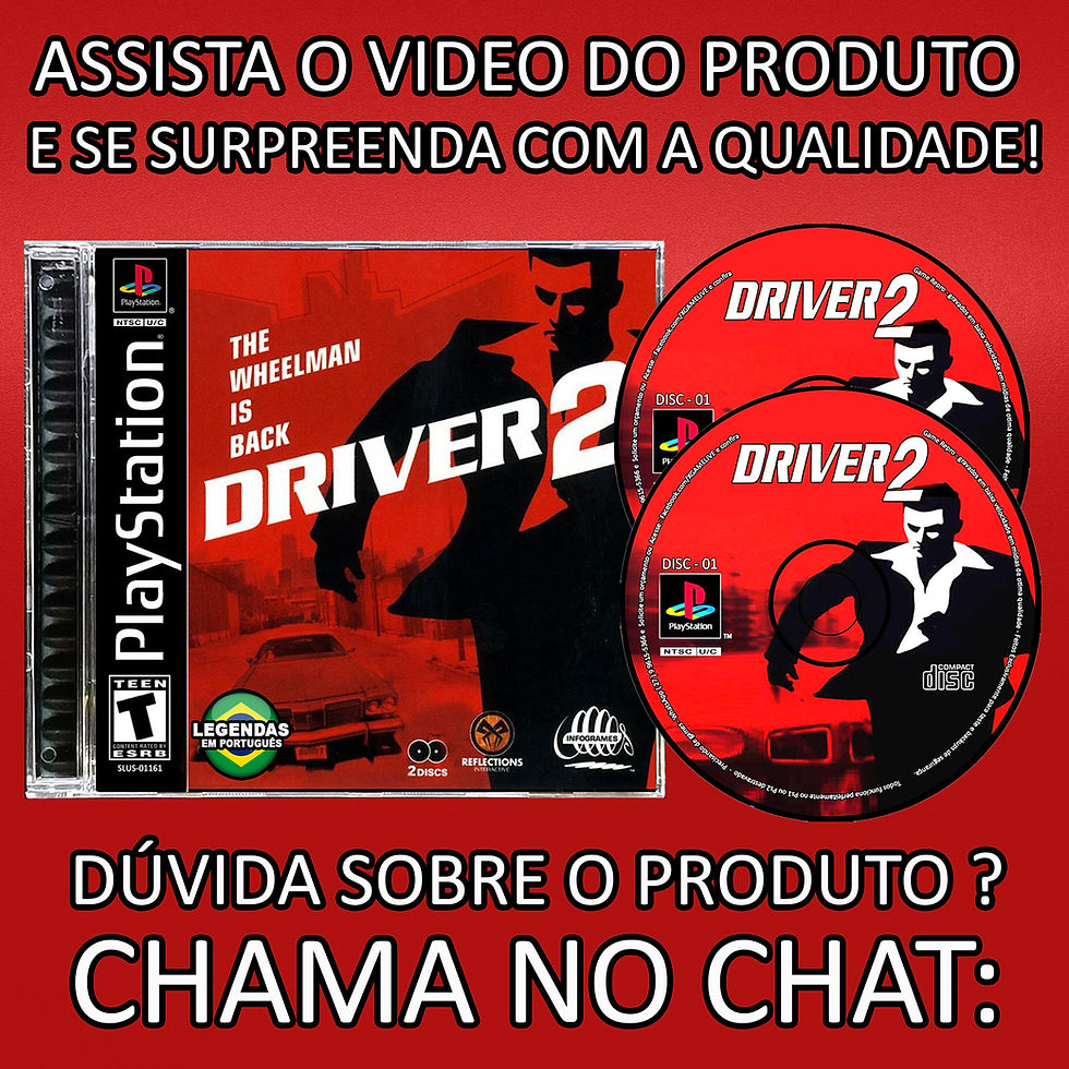 Miniatura: Driver 2 - Mídia Preta - Repro Playstation 1 PSX PS1 By XGAMELIVE