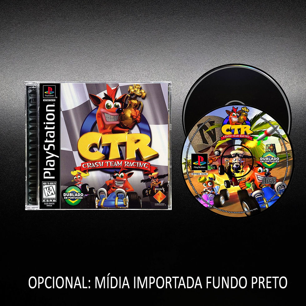 Miniatura: Crash Team Racing -Mídia Preta - Repro Playstation 1 PSX PS1 Patch By XGAMELIVE