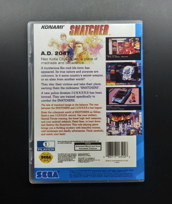 Miniatura: Snatcher - Repro Sega cd By XGAMELIVE