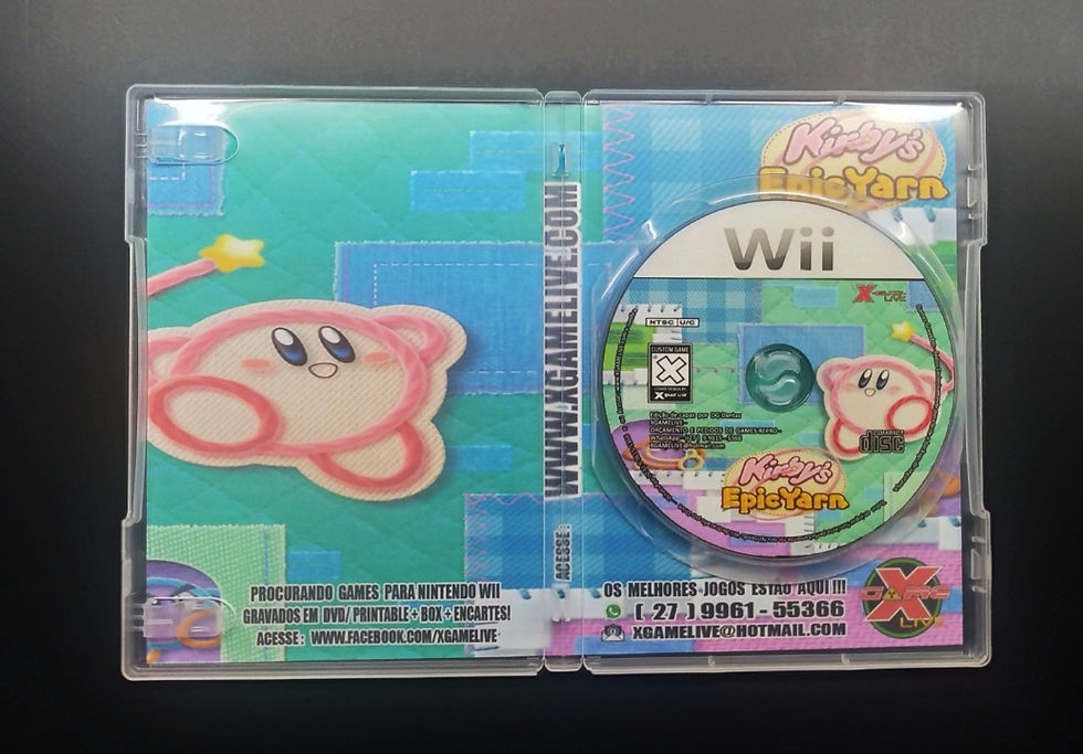 Miniatura: Kirby's Epic Yarn - Repro Nintendo Wii - By XGAMELIVE