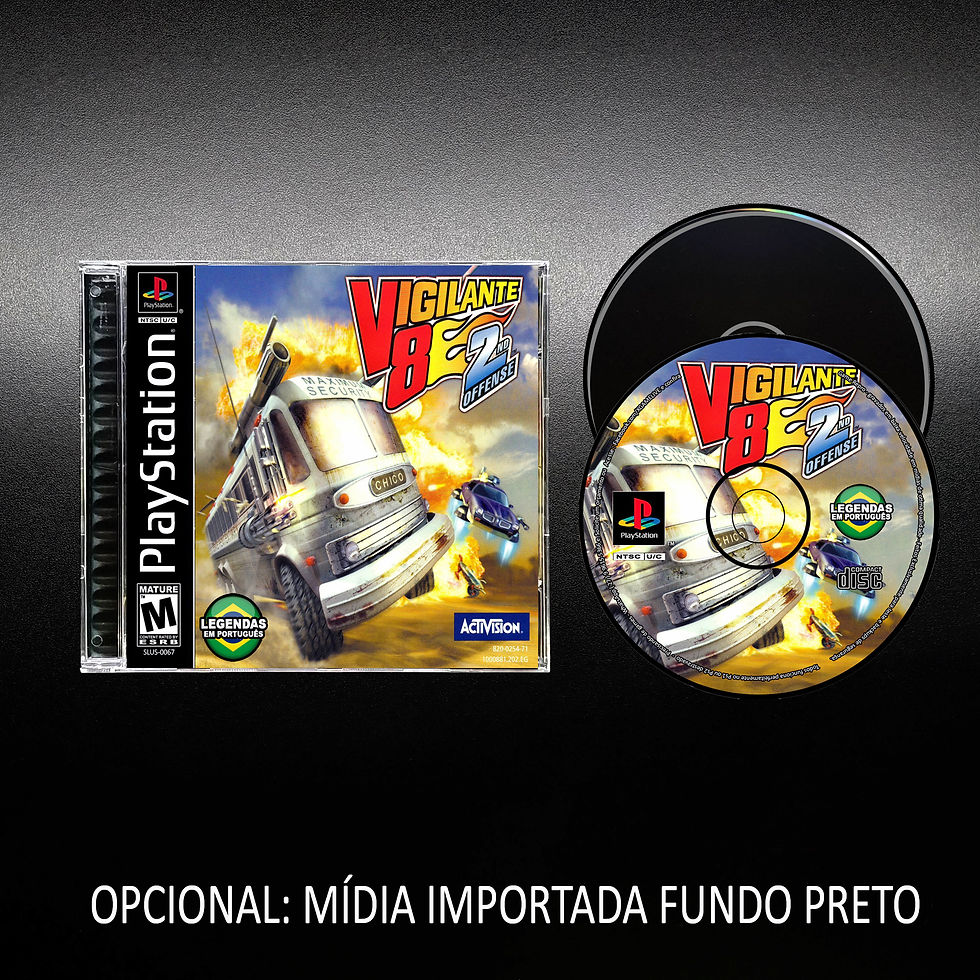 Miniatura: Vigilante 8 2nd -Mídia Preta - Repro Playstation 1 PSX PS1 By XGAMELIVE