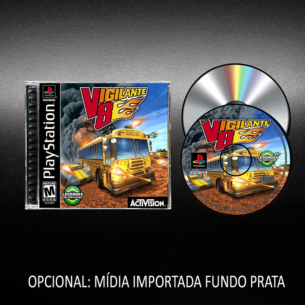 Miniatura: Vigilante 8 -Mídia Preta - Repro Playstation 1 PSX / PS1 By XGAMELIVE