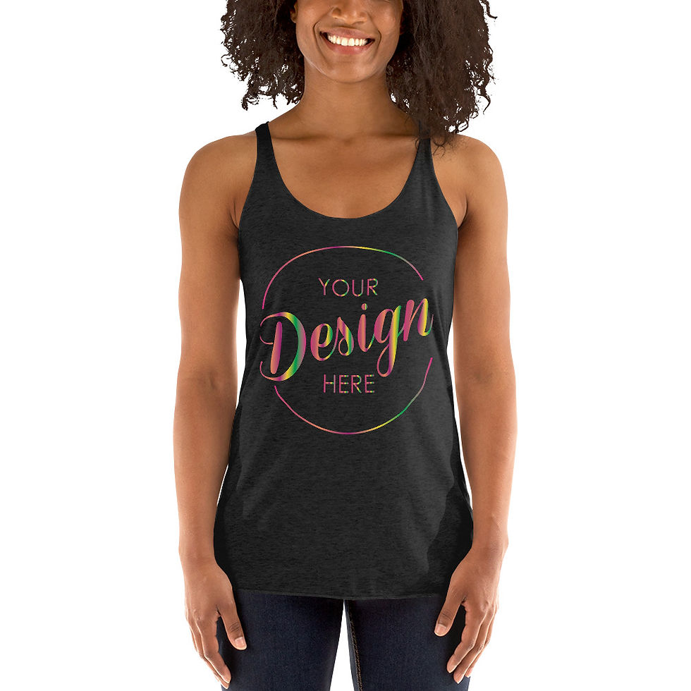 Miniatura: Women's Racerback Tank Custom One-Side Printing