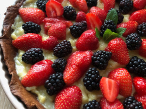 Tarte aux fraises - Crème pâtissière Vegan