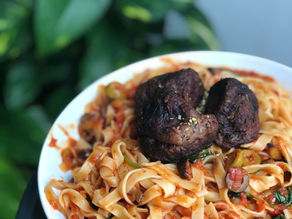 Les meilleures boulettes italiennes - Tagliatelles sauce tomate