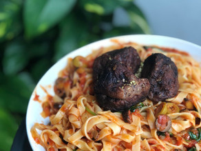 Les meilleures boulettes italiennes - Tagliatelles sauce tomate