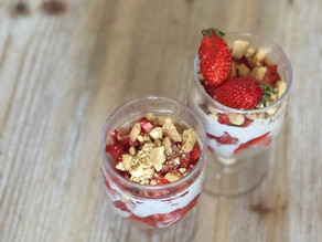Verrine type Fraisier - Vegan