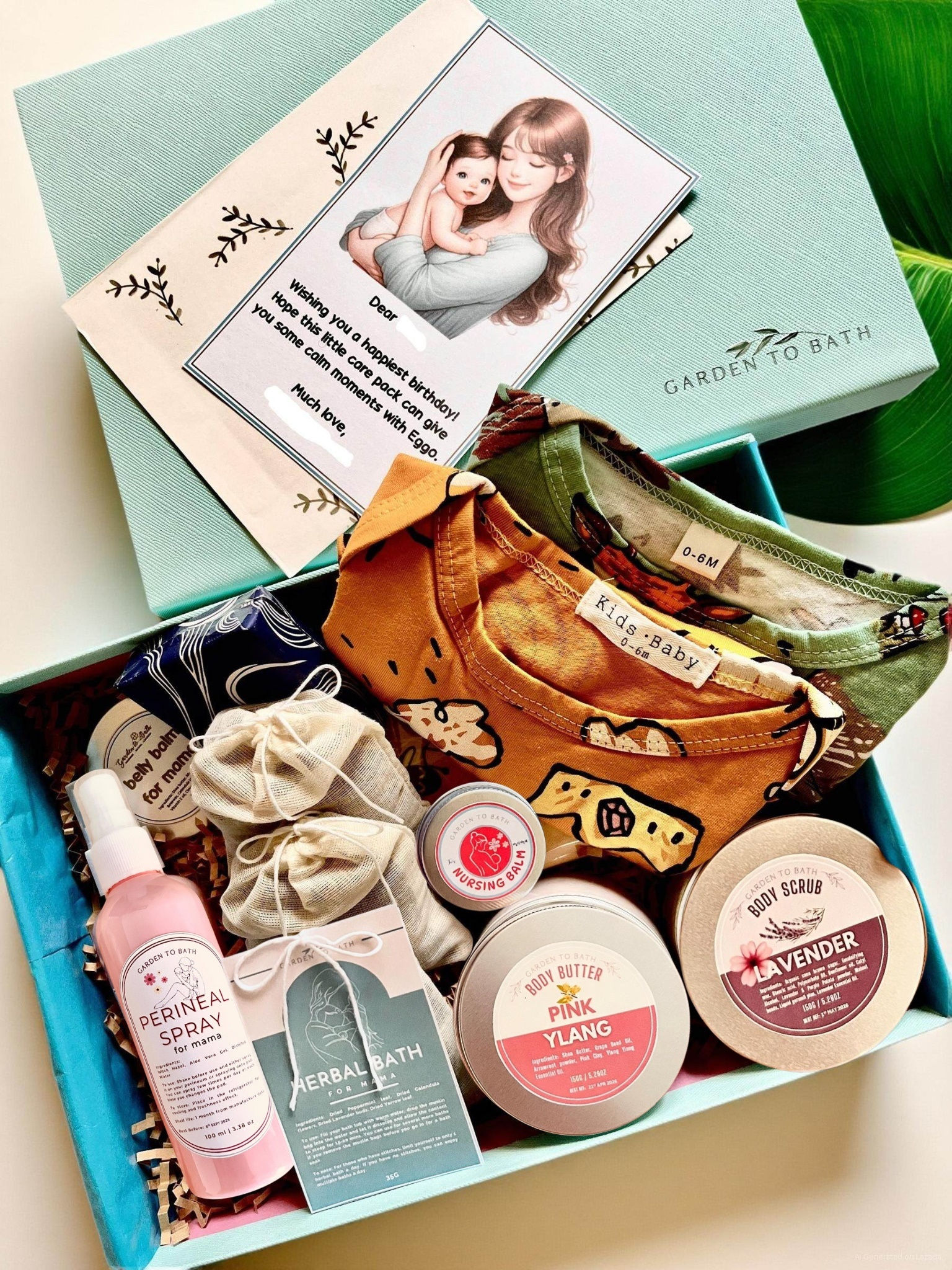 Postpartum Pampering Care Gift Set for Mommy & Baby