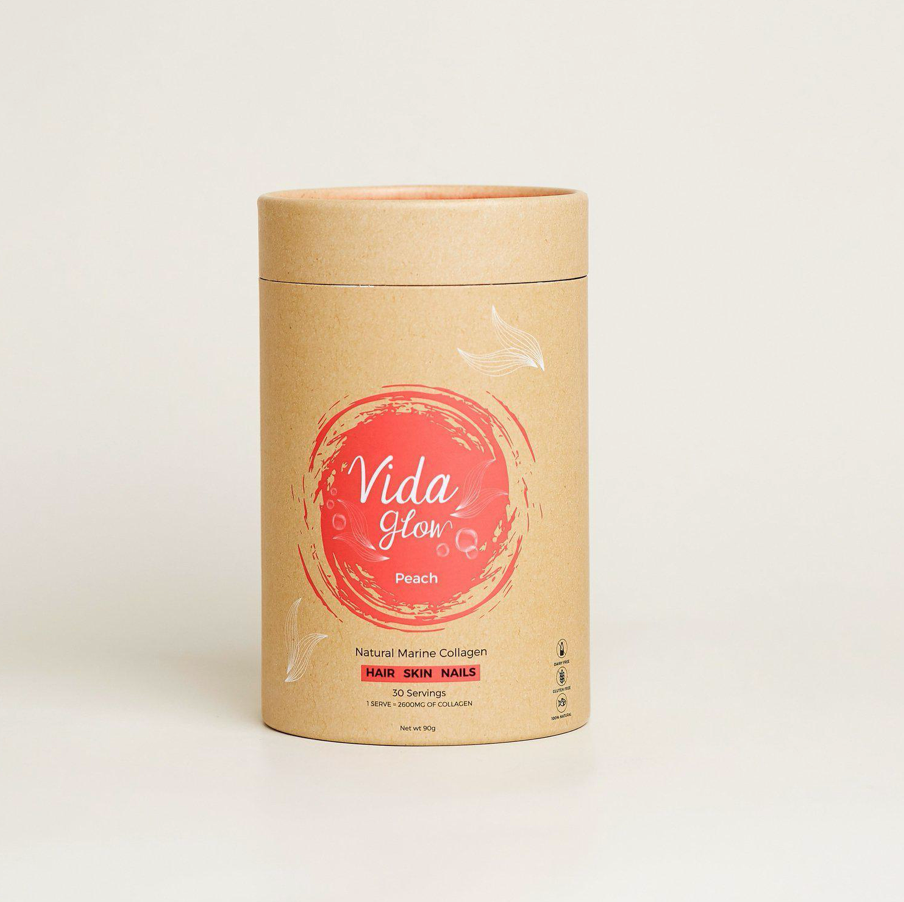 Thumbnail: Vida Glow Collagen Supplements Peach Flavour
