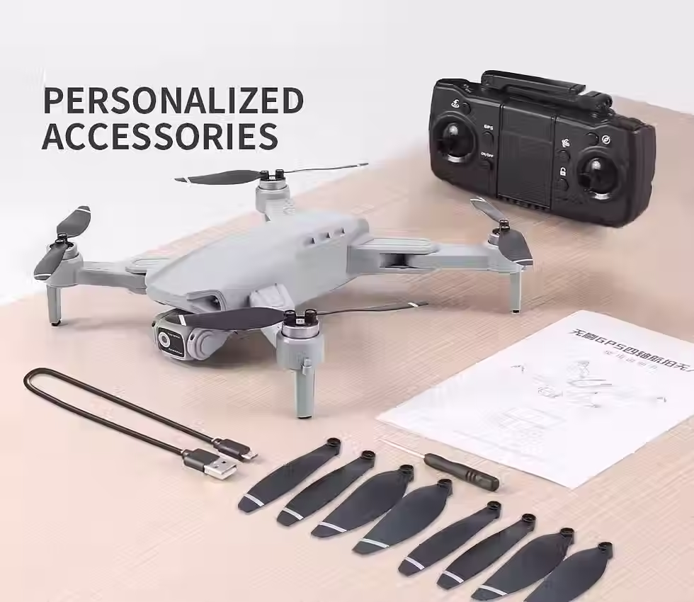Thumbnail: L900 Pro 4K GPS Drone Foldable Brushless Dual Camera 1200m Range RC