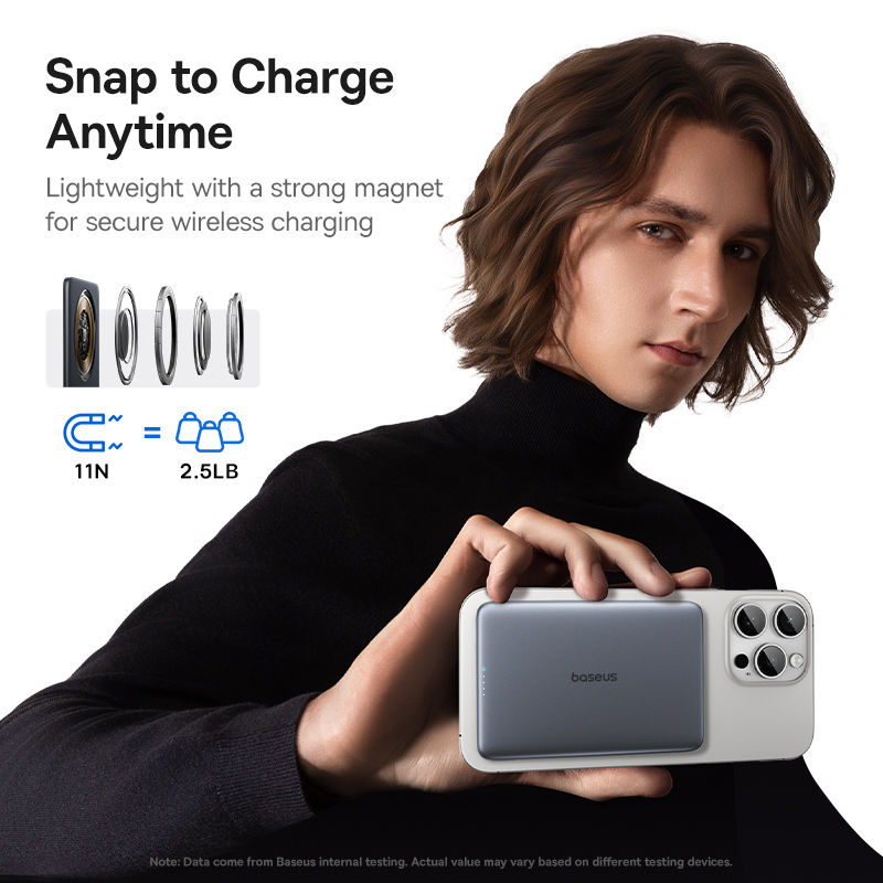 Thumbnail: Baseus Magnetic Power Bank 5000mAh 20W Fast Charge 15W Wireless