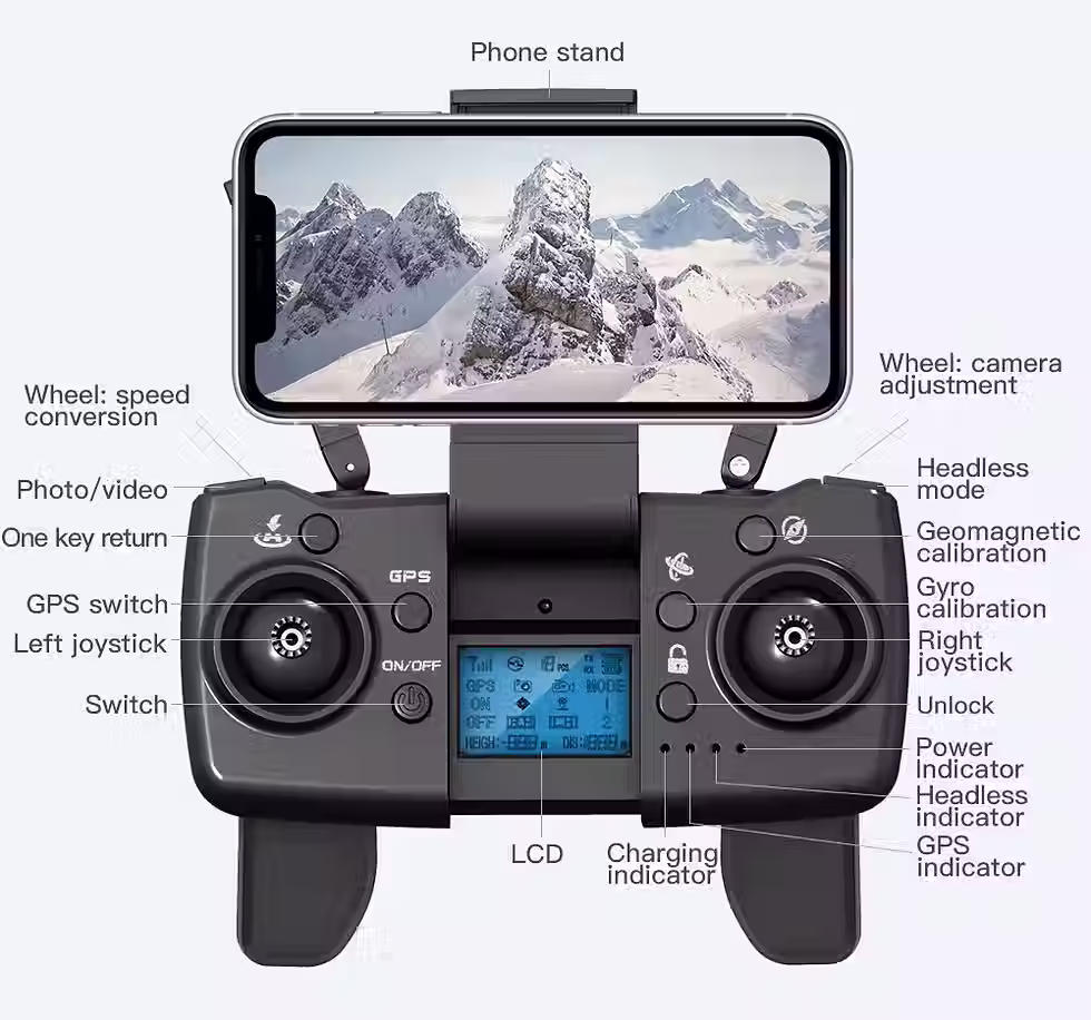 Thumbnail: L900 Pro 4K GPS Drone Foldable Brushless Dual Camera 1200m Range RC